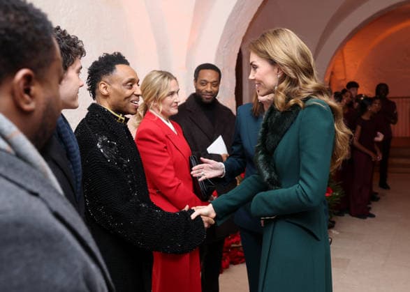 Members Of The Royal Family Attend The Together At Christmas Carol Service LONDON, ENGLAND - DECEMBER 05: Paul Gladstone Reid speaks with Catherine, Princess of Wales at the Together At Christmas Carol Service at Westminster Abbey on December 05, 2025 in London, England. Led by The Princess and supported by The Royal Foundation, the annual event offered a chance to pause and reflect on the values of love, compassion, and the connections we share. The service also highlighted remarkable individuals from across the UK who have demonstrated extraordinary kindness, empathy, and support within their communities., Credit:Chris Jackson Avalon United Kingdom, England, London, Westminster Abbey Copyright: xChrisxJacksonx xAvalonx 1056773749