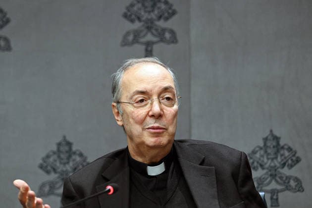 ITALY - PRESS CONFERENCE IN OCCASIONE DELLA PRESENTAZIONE DEL CONCERTO PER I POVERI AT THE VATICAN - 2025 12 5 Italy, Rome, Vatican, 2025 12 5. Don Marco Frisina during a Press conference for the Concert with the Poor. at the Vatican. Pictured are da sinista Don marco Frisina ,Serena Autieri, Michael Steven Bublé and Gualtiero Ventura EDITORIAL USE ONLY - NO BOOKS Copyright: xALESSIAxGIULIANIx