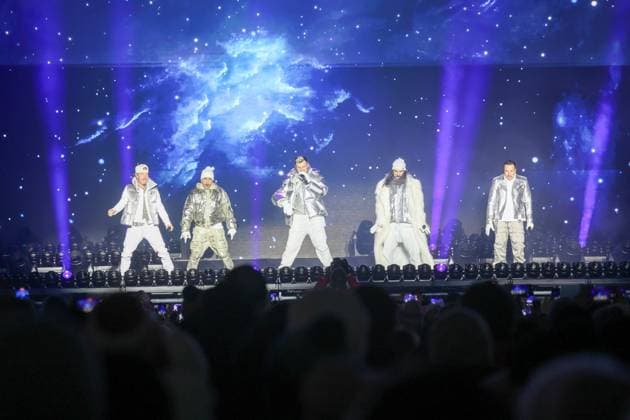 04.12.2025, Schladming, AUT, Unterwegs in Steiermark, Ski Opening 2025, Pressekonferenz, im Bild Backstreet Boys, Feature, Übersicht, Planai Stadion,