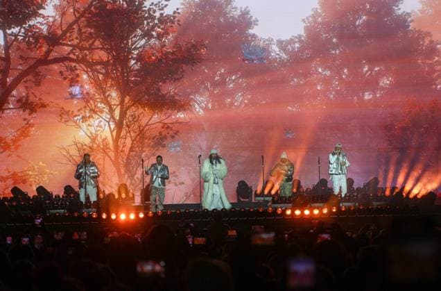 04.12.2025, Schladming, AUT, Unterwegs in Steiermark, Ski Opening 2025, Pressekonferenz, im Bild Backstreet Boys, Feature, Übersicht, Planai Stadion,