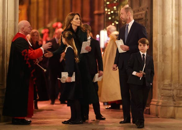 Members Of The Royal Family Attend The Together At Christmas Carol Service LONDON, ENGLAND - DECEMBER 05: Princess Charlotte of Wales, Catherine, Princess of Wales, Prince George of Wales, Prince William, Prince of Wales and Prince Louis of Wales depart from the Together At Christmas Carol Service at Westminster Abbey on December 05, 2025 in London, England. Led by The Princess and supported by The Royal Foundation, the annual event offered a chance to pause and reflect on the values of love, compassion, and the connections we share. The service also highlighted remarkable individuals from across the UK who have demonstrated extraordinary kindness, empathy, and support within their communities., Credit:Chris Jackson Avalon United Kin Copyright: xChrisxJacksonx xAvalonx 1056828394