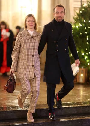 Members Of The Royal Family Attend The Together At Christmas Carol Service LONDON, ENGLAND - DECEMBER 05: Alizee Thevenet and James Middleton depart from the Together At Christmas Carol Service at Westminster Abbey on December 05, 2025 in London, England. Led by The Princess and supported by The Royal Foundation, the annual event offered a chance to pause and reflect on the values of love, compassion, and the connections we share. The service also highlighted remarkable individuals from across the UK who have demonstrated extraordinary kindness, empathy, and support within their communities., Credit:Chris Jackson Avalon United Kingdom, England, London, Westminster Abbey Copyright: xChrisxJacksonx xAvalonx 1056828460