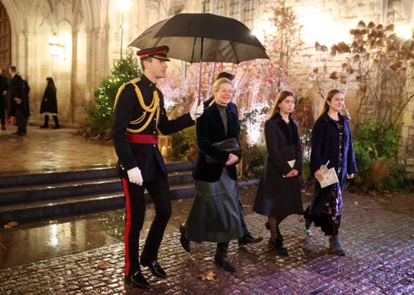 Members Of The Royal Family Attend The Together At Christmas Carol Service LONDON, ENGLAND - DECEMBER 05: Lady Helen Taylor, Lady Estella Taylor and Lady Marina Charlotte Windsor attend the Together At Christmas Carol Service at Westminster Abbey on December 05, 2025 in London, England. Led by The Princess and supported by The Royal Foundation, the annual event offered a chance to pause and reflect on the values of love, compassion, and the connections we share. The service also highlighted remarkable individuals from across the UK who have demonstrated extraordinary kindness, empathy, and support within their communities., Credit:Chris Jackson Avalon United Kingdom, England, London, Westminster Abbey Copyright: xChrisxJacksonx xAvalonx 1056828465