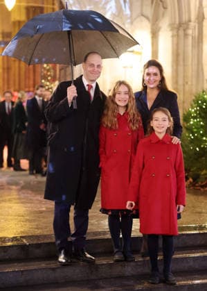 Members Of The Royal Family Attend The Together At Christmas Carol Service LONDON, ENGLAND - DECEMBER 05: Lord Frederick Windsor, Maud Windsor, Sophie Winkleman and Isabella Windsor depart from the Together At Christmas Carol Service at Westminster Abbey on December 05, 2025 in London, England. Led by The Princess and supported by The Royal Foundation, the annual event offered a chance to pause and reflect on the values of love, compassion, and the connections we share. The service also highlighted remarkable individuals from across the UK who have demonstrated extraordinary kindness, empathy, and support within their communities., Credit:Chris Jackson Avalon United Kingdom, England, London, Westminster Abbey Copyright: xChrisxJacksonx xAvalonx 1056828485