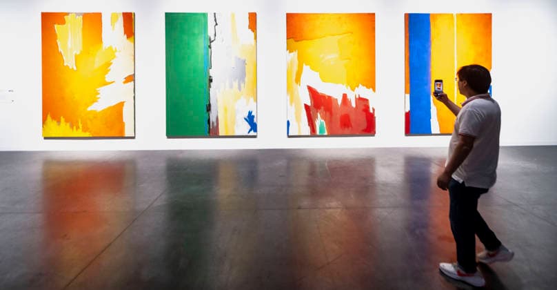 December 05, 2025 - Miami Beach, Florida, USA - Season A, Season B, Season C, Season D by artist Koen van den Broek at the 2025 Art Basel Miami Beach. Miami Beach USA - ZUMAce6_ 20251205_zaf_ce6_004 Copyright: xBrianxCahnx