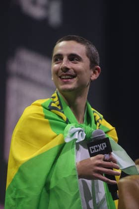 SaO PAULO, SP - 05.12.2025: CCXP25 - Actor TimothÃ e Chalamet during a Diamond Films panel on the Thunder Stage at CCXP25 on Friday night (05) held at Sao Paulo Expo, south of the capital. x2854055x  YurixMurakami
