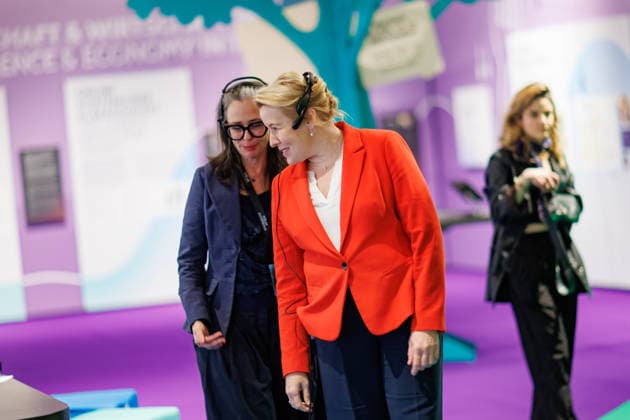Premiere - POLAR EXPERIENCE - Die Immersive Ausstellung über die Arktis und Antarktis - Franziska Giffey bei der Weltpremiere von POLAR EXPERIENCE - Die Immersive Ausstellung über die Arktis und Antarktis in der Arena Berlin am 05.12.2025. Copyright: xEventpressxKochanx