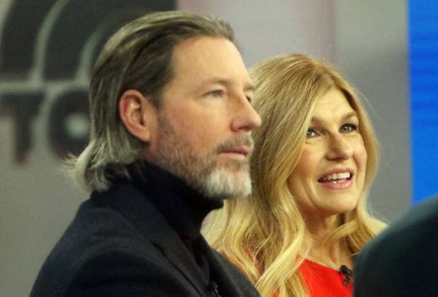 NEW YORK, NY - DECEMBER 5: Ed Burns and Connie Britton seen at NBC™s Today Show on December 5, 2025 in New York City. Copyright: xRWx