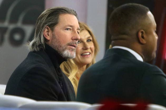 NEW YORK, NY - DECEMBER 5: Ed Burns and Connie Britton seen at NBC™s Today Show on December 5, 2025 in New York City. Copyright: xRWx