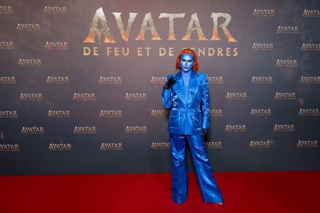 Avatar: Fire And Ash European Premiere Guest and VIP - Paris AJ French drag performer Elie Mechain aka Elips attends the Avatar: Fire And Ash European Premiere on December 5, 2025 at the Seine Musicale in Boulogne-Billancourt, near Paris, France. Photo by Alexis Jumeau ABACAPRESS.COM Paris France  Copyright: xJumeauxAlexis ABACAx