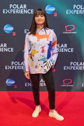 Claire Oelkers -Eroeffnung der Ausstellung POLAR EXPERIENCE- Die Immersive Ausstellung ueber die Arktis und Antarktis in der Arena Berlin am 05.12.2025. Eroeffnung Polar Experience