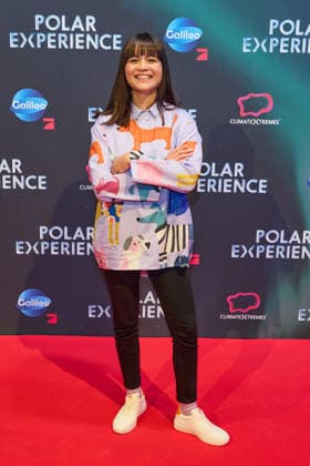 Claire Oelkers -Eroeffnung der Ausstellung POLAR EXPERIENCE- Die Immersive Ausstellung ueber die Arktis und Antarktis in der Arena Berlin am 05.12.2025. Eroeffnung Polar Experience