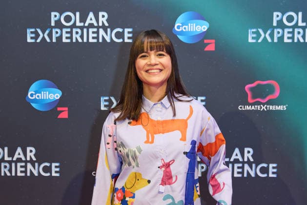 Claire Oelkers -Eroeffnung der Ausstellung POLAR EXPERIENCE- Die Immersive Ausstellung ueber die Arktis und Antarktis in der Arena Berlin am 05.12.2025. Eroeffnung Polar Experience