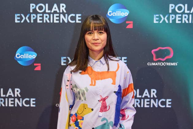 Claire Oelkers -Eroeffnung der Ausstellung POLAR EXPERIENCE- Die Immersive Ausstellung ueber die Arktis und Antarktis in der Arena Berlin am 05.12.2025. Eroeffnung Polar Experience