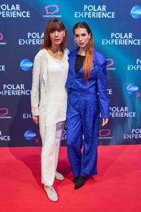 Katrin Goemann Elsner und Luisa Lulu Goemann -Eroeffnung der Ausstellung POLAR EXPERIENCE- Die Immersive Ausstellung ueber die Arktis und Antarktis in der Arena Berlin am 05.12.2025. Eroeffnung Polar Experience
