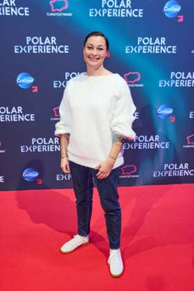 Lina van de Mars -Eroeffnung der Ausstellung POLAR EXPERIENCE- Die Immersive Ausstellung ueber die Arktis und Antarktis in der Arena Berlin am 05.12.2025. Eroeffnung Polar Experience