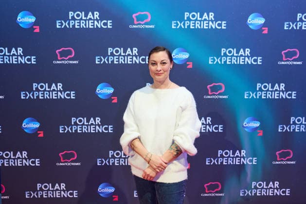 Lina van de Mars -Eroeffnung der Ausstellung POLAR EXPERIENCE- Die Immersive Ausstellung ueber die Arktis und Antarktis in der Arena Berlin am 05.12.2025. Eroeffnung Polar Experience