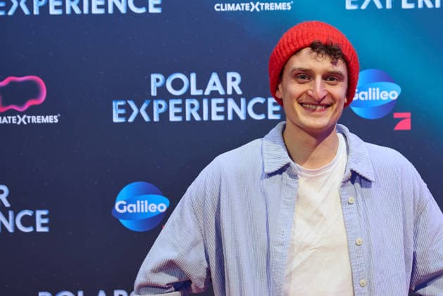 Julian Janssen -Eroeffnung der Ausstellung POLAR EXPERIENCE- Die Immersive Ausstellung ueber die Arktis und Antarktis in der Arena Berlin am 05.12.2025. Eroeffnung Polar Experience