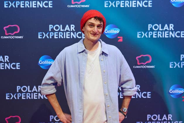 Julian Janssen -Eroeffnung der Ausstellung POLAR EXPERIENCE- Die Immersive Ausstellung ueber die Arktis und Antarktis in der Arena Berlin am 05.12.2025. Eroeffnung Polar Experience
