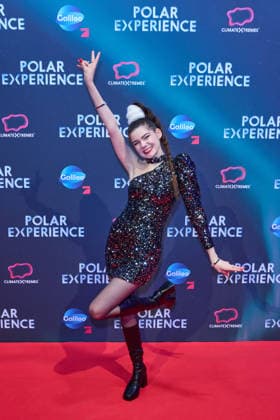 Klaudia Giez -Eroeffnung der Ausstellung POLAR EXPERIENCE- Die Immersive Ausstellung ueber die Arktis und Antarktis in der Arena Berlin am 05.12.2025. Eroeffnung Polar Experience