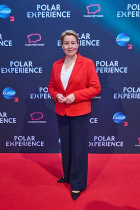 Franziska Giffey -Eroeffnung der Ausstellung POLAR EXPERIENCE- Die Immersive Ausstellung ueber die Arktis und Antarktis in der Arena Berlin am 05.12.2025. Eroeffnung Polar Experience