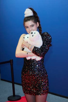 Klaudia Giez -Eroeffnung der Ausstellung POLAR EXPERIENCE- Die Immersive Ausstellung ueber die Arktis und Antarktis in der Arena Berlin am 05.12.2025. Eroeffnung Polar Experience