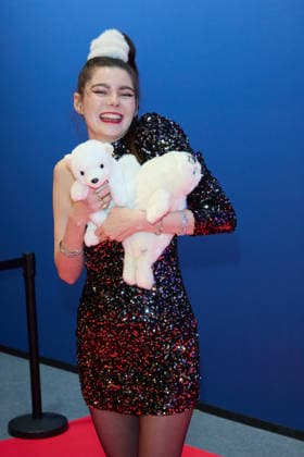 Klaudia Giez -Eroeffnung der Ausstellung POLAR EXPERIENCE- Die Immersive Ausstellung ueber die Arktis und Antarktis in der Arena Berlin am 05.12.2025. Eroeffnung Polar Experience