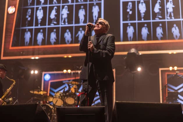 Madness perform at AO Arena Manchester Suggs of British Ska band Madness performs at AO Arena Manchester England, 5th December 2025, Credit:Mike Gray Avalon  Copyright: xMikexGrayx xAvalonx 1056834548