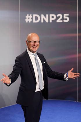 Karsten Schwanke bei der Verleihung des 18. Deutschen Nachhaltigkeitspreises 2025 im Maritim Hotel. Düsseldorf, 05.12.2025