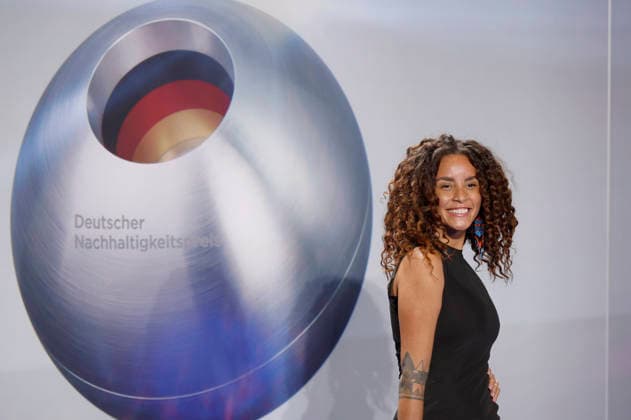 Domitila Barros bei der Verleihung des 18. Deutschen Nachhaltigkeitspreises 2025 im Maritim Hotel. Düsseldorf, 05.12.2025