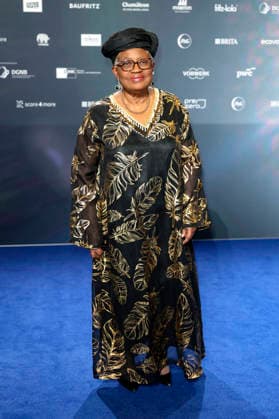 Ngozi Okonjo-Iweala bei der Verleihung des 18. Deutschen Nachhaltigkeitspreises 2025 im Maritim Hotel. Düsseldorf, 05.12.2025