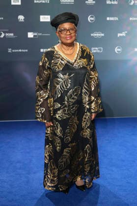 Ngozi Okonjo-Iweala bei der Verleihung des 18. Deutschen Nachhaltigkeitspreises 2025 im Maritim Hotel. Düsseldorf, 05.12.2025