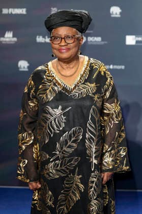 Ngozi Okonjo-Iweala bei der Verleihung des 18. Deutschen Nachhaltigkeitspreises 2025 im Maritim Hotel. Düsseldorf, 05.12.2025