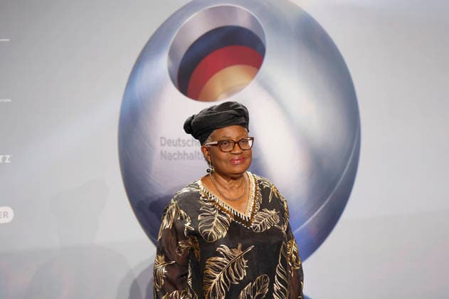 Ngozi Okonjo-Iweala bei der Verleihung des 18. Deutschen Nachhaltigkeitspreises 2025 im Maritim Hotel. Düsseldorf, 05.12.2025