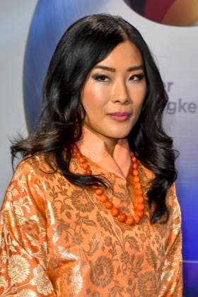 ABBduesseldorf: H.R.H. Princess Dechan Yangzom Wangchuck is the daughter of the fourth King of Bhutan Jigme Singye Wangchuck zu Gast auf dem blauen Teppich bei der 18.Verleihung Deutscher Nachhaltigkeitspreis 2025 im Maritim Hotel am 05.12.2025 NRW Deutschland