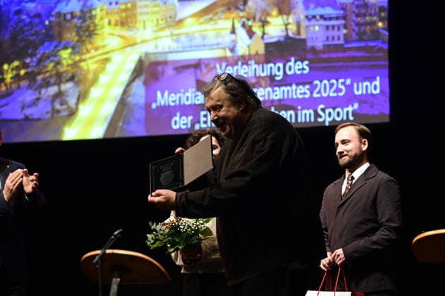 Matthias Eisenberg bei der Feierstunde zur Verleihung des Meridian des Ehrenamtes im Gerhart-Hauptmann-Theater Görlitz. Görlitz, 05.12.2025 Copyright: xMatthiasxWehnertx