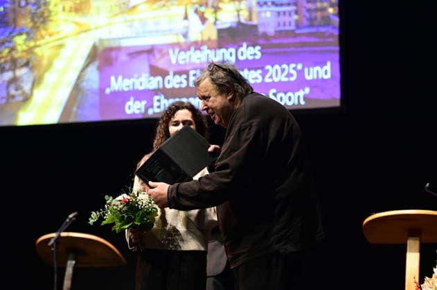 Matthias Eisenberg bei der Feierstunde zur Verleihung des Meridian des Ehrenamtes im Gerhart-Hauptmann-Theater Görlitz. Görlitz, 05.12.2025 Copyright: xMatthiasxWehnertx