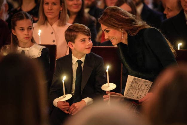 The Together At Christmas Carol Service Catherine, Princess of Wales, and Prince Louis attend the fifth ˜Together At Christmas™ Carol Service at Westminster Abbey, London, UK, 05 December 2025., Credit:Andrew Parsons Kensington Palace Avalon United Kingdom, England, London  Copyright: xAndrewxParsonsx xKensingtonxPalacex xAvalonx 1057010033