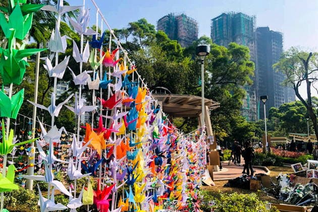 News Bilder des Tages CHINA, HONG KONG - DECEMBER 6, 2025: A view of the Wang Fuk Court residential complex. A fire ripped through the residential complex on 26 November killing at least 159 people. Yevgeny Pakhomov TASS  86242512