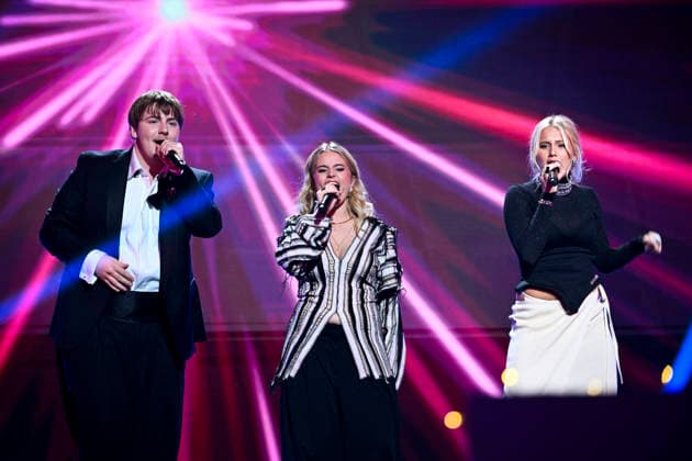 STOCKHOLM, SWEDEN 20251206 Finalists Love Hedlund Stenmarck, Tuva Rawall and Nicolina Mercedes Brandström during the final of Idol 2025 STOCKHOLM SWEDEN x10060x  Copyright: xHenrikxMontgomery TTx IDOL 2025 eMfDh4udgJQ