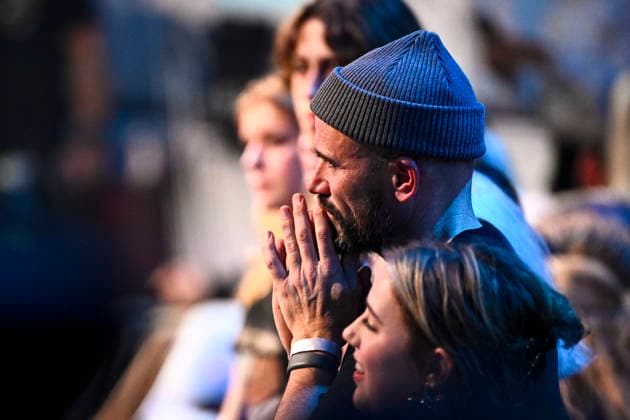 STOCKHOLM, SWEDEN 20251206 Singer Martin Stenmarck in the audience to cheer on his son Love Hedlund Stenmarck during the final of Idol 2025 STOCKHOLM SWEDEN x10060x  Copyright: xHenrikxMontgomery TTx IDOL 2025 OuGJU72_Sag