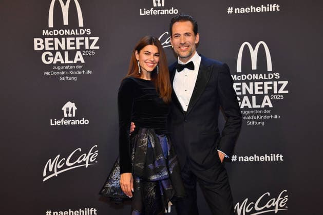Veronica Mazza und Alexander Mazza bei der Benefiz Gala zugunsten der McDonalds Kinderhilfe Stiftung am 6.12.2025 in Muenchen McDonalds Benefiz Gala 2025 in Muenchen