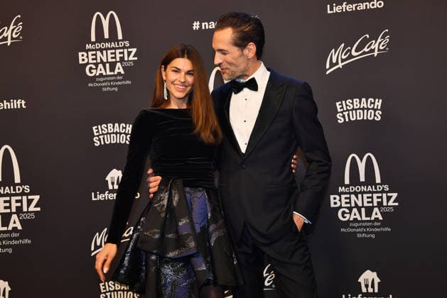 Veronica Mazza und Alexander Mazza bei der Benefiz Gala zugunsten der McDonalds Kinderhilfe Stiftung am 6.12.2025 in Muenchen McDonalds Benefiz Gala 2025 in Muenchen