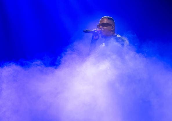 06.12.2025, xlakx, Entertainment Musik, Luciano Still Human Tour 2025 v.l. Der Rapper Luciano (buergerll. Patrick Großmann) steht bei seiner Still Human Tour 2025 auf der Buehne in der Uber Arena Berlin. Berlin