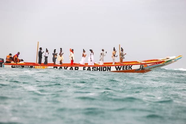 23rd Dakar Fashion Week held on fishing boats DAKAR, SENEGAL – DECEMBER 6: Models showcase designs aboard fishing boats off Ngor Island during the 23rd Dakar Fashion Week, organized by Senegalese-French designer Adama N’Diaye, founder of the brand Adama Paris, on December 6, 2025, in Dakar, Senegal. Cem Ozdel Anadolu Dakar Senegal. Editorial use only. Please get in touch for any other usage.  Copyright: x2025xAnadoluxCemxOzdelx