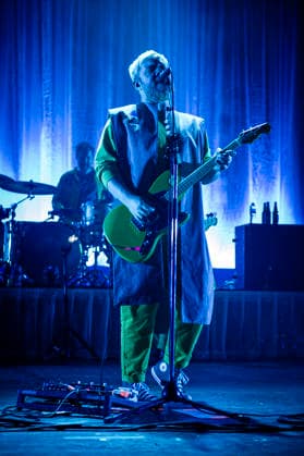 Everything Everything at Brixton Academy 06 12 2025 Art rock band from Manchester, Everything Everything perform at Brixton Academy in London on 6th December 2025, on tour celebrating the tenth anniversary of their third album Get To Heaven. Jonathan Higgs - vocals Jeremy Pritchard bass Alex Robertshaw guitar Michael Spearman drums Peter SenÃ - keyboards, Credit:Zoran Veselinovic Avalon UK, London, Brixton Academy  Copyright: xZoranxVeselinovicx xAvalonx 1057226157