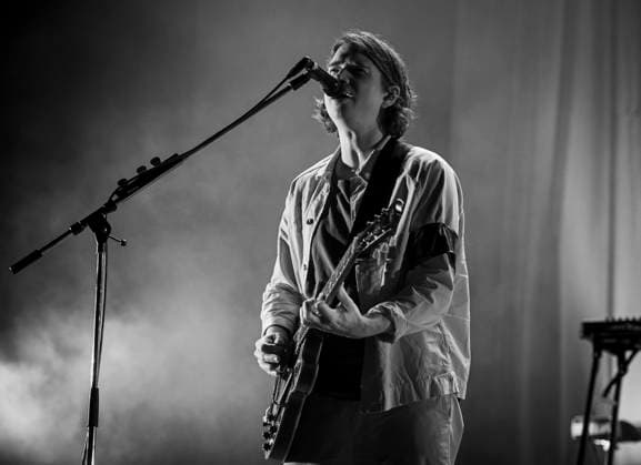 Everything Everything at Brixton Academy 06 12 2025 Art rock band from Manchester, Everything Everything perform at Brixton Academy in London on 6th December 2025, on tour celebrating the tenth anniversary of their third album Get To Heaven. Jonathan Higgs - vocals Jeremy Pritchard bass Alex Robertshaw guitar Michael Spearman drums Peter SenÃ - keyboards, Credit:Zoran Veselinovic Avalon UK, London, Brixton Academy  Copyright: xZoranxVeselinovicx xAvalonx 1057226411