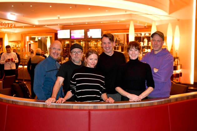 Christoph Maria Herbst, Bjarne Mädel, Diana Staehly, Ralph Husmann, Milena Dreißig und Arne Feldhusen beim Screening des Kinofilms Stromberg - wieder alles wie immer im Astor Grand Cinema. Hannover, 06.12.2025