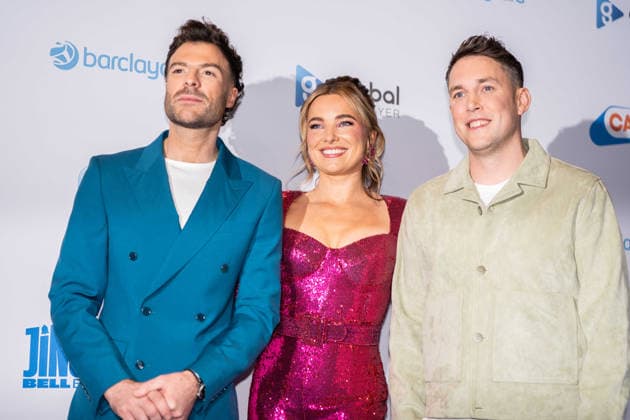 Capital s Jingle Bell Ball 2025 - Saturday (L-R) Jordan North, Sian Welby and Chris Stark attend Capital s Jingle Bell Ball at The O2 Arena, Credit:Lounis Tiar Avalon United Kngdom, London, o2 arena  Copyright: xLounisxTiarx xAvalonx 1057195015