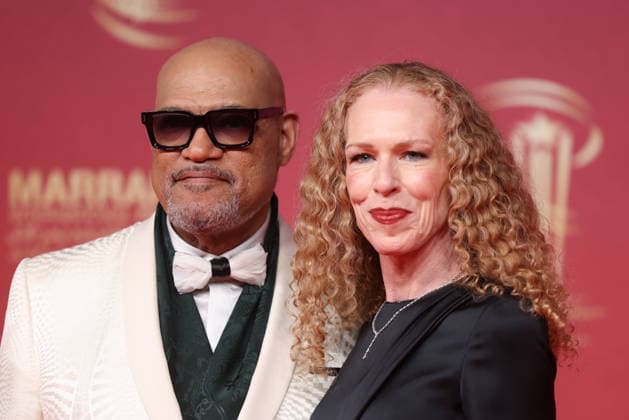 Laurence Fishburne and Bronwyn Dannenfelser attend the Closing Red Carpet during the 22nd Marrakech International Film Festival Marrakech, Morocco 06 12 2025 451320 2025 12 06 MARRAKECH Morocco  Copyright: xRomualdxMeigneuxx xStarfacex STAR_451320_160